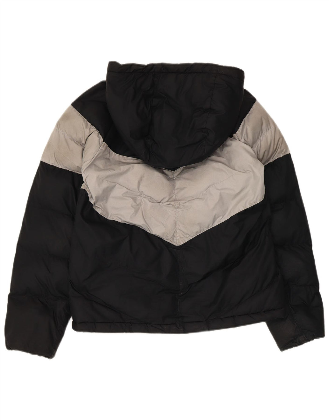 Giacca imbottita con cappuccio Nike da ragazzo 12-13 anni Large Black Colourblock