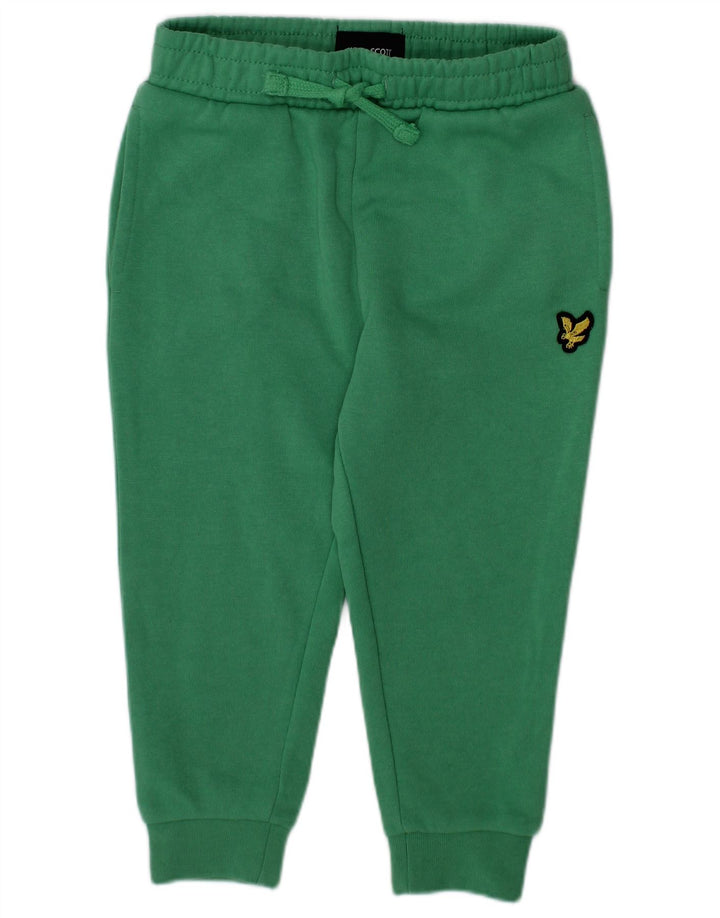 Pantaloni della tuta da bambina Lyle & Scott 18-24 mesi in cotone verde