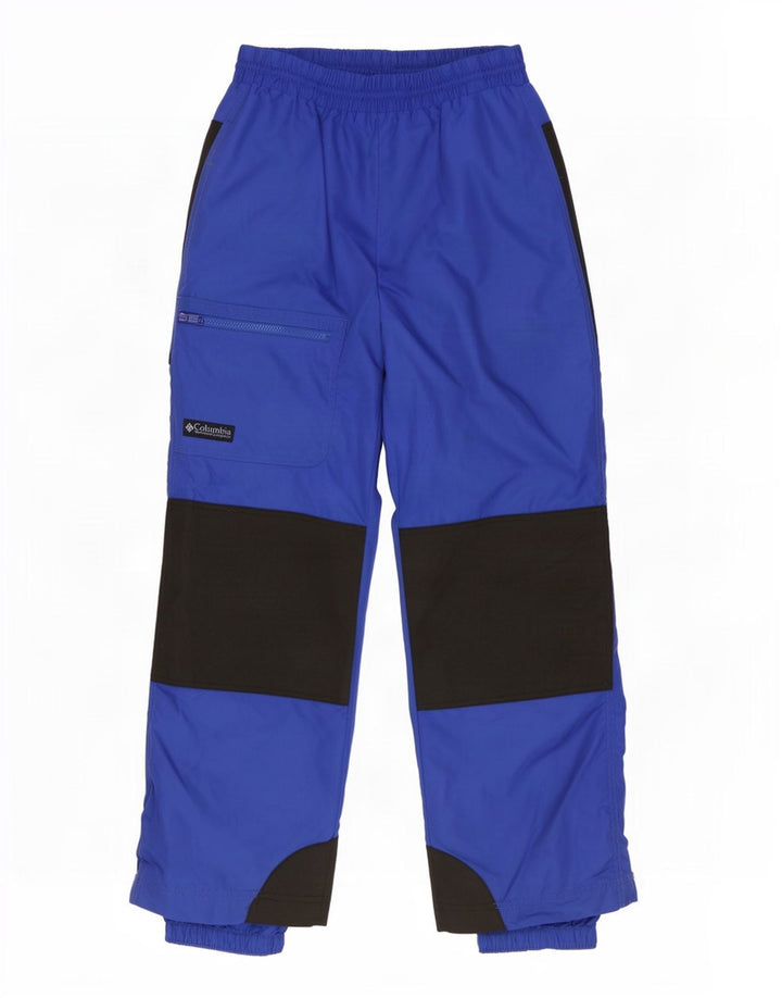 Pantaloni da sci da uomo Columbia in nylon color block blu medio