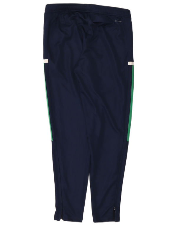 Pantaloni da tuta Adidas Aeroready da uomo color block medio blu navy