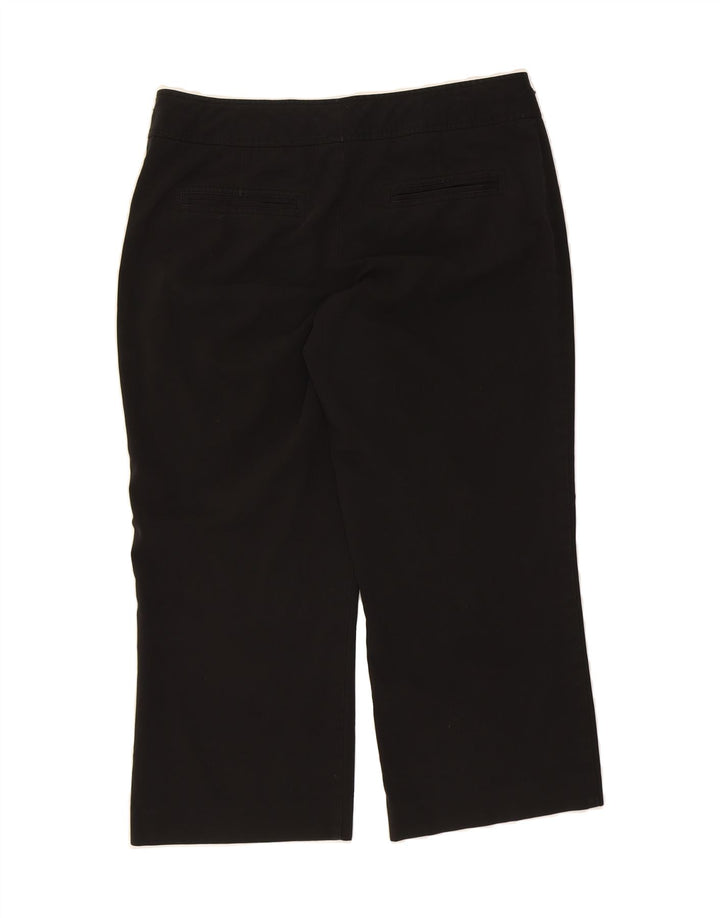 MOSSIMO Womens Straight Capri Trousers US 10 W34 L22 Black Polyester Vintage Mossimo and Second-Hand Mossimo from Messina Hembry 