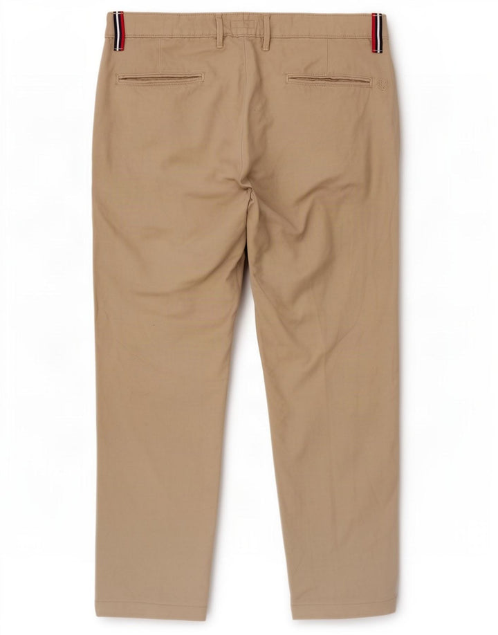 Pantaloni cropped da donna Fred Perry W31 L25 cotone beige