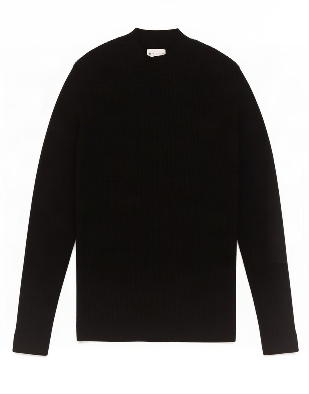 Maglione Zara da uomo con collo alto e viscosa nera media