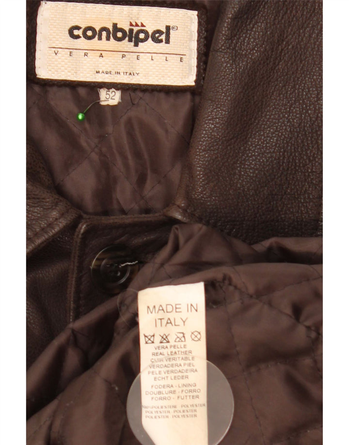 Giubbotto Pelle Uomo Conbipel IT 52 XL Pelle Marrone