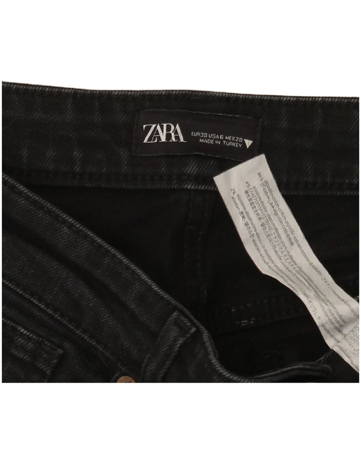 Jeans Bootcut da donna Zara EU 38 Small W28 L26 Cotone nero