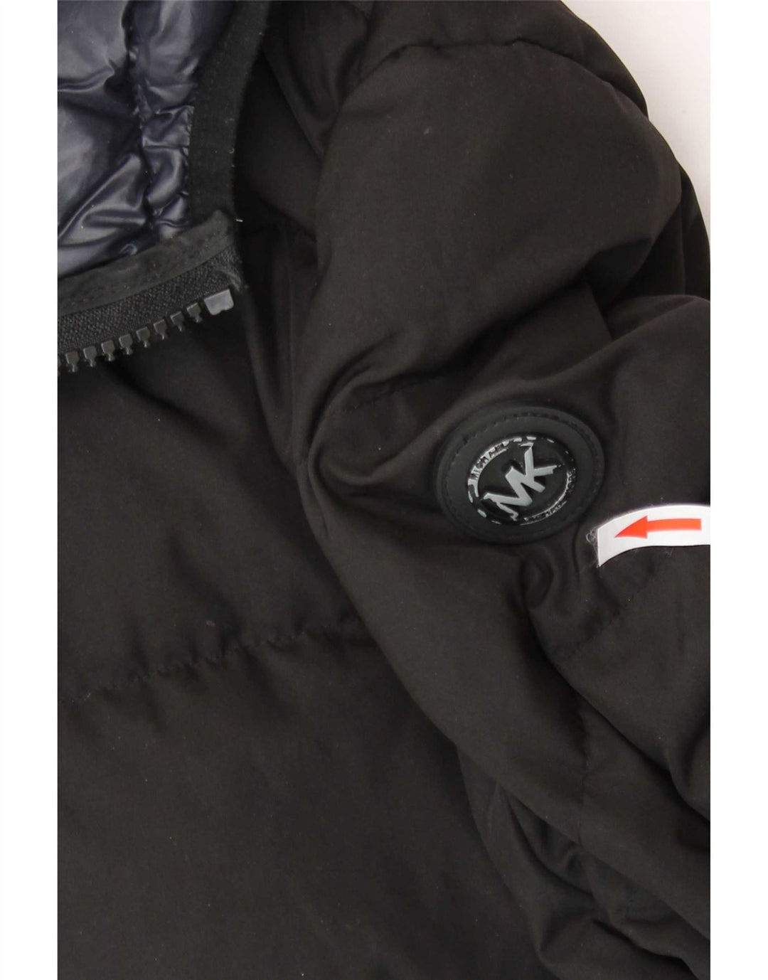 Michael Kors Giacca imbottita con cappuccio da uomo UK 40 Large Nero Poliestere