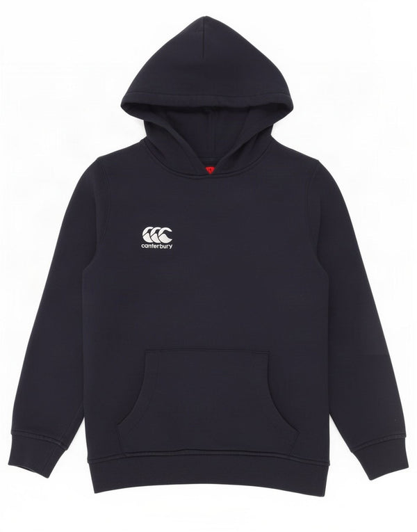 Maglione con cappuccio da bambino Canterbury 11-12 anni in cotone blu navy