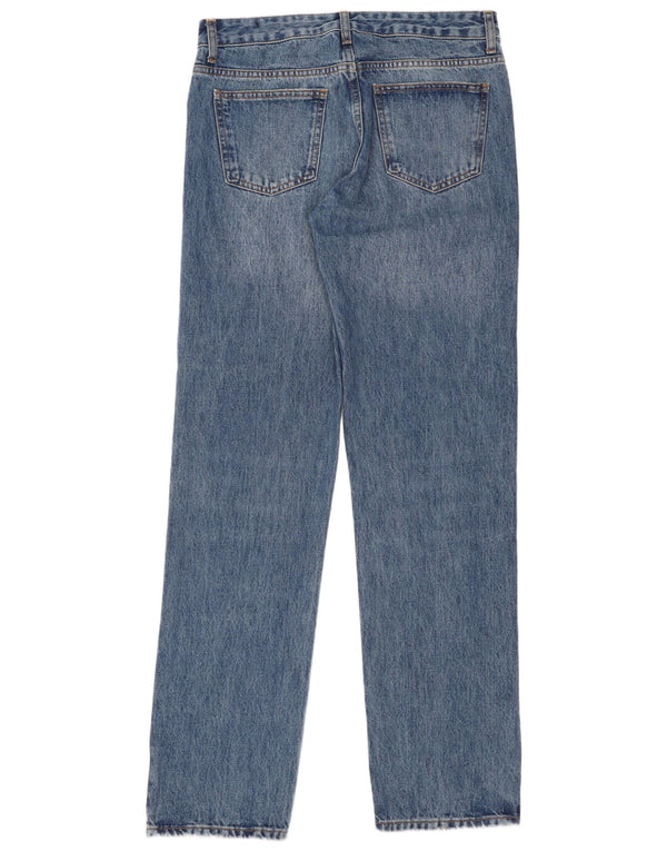 Jeans dritti da donna Zara EU 38 Small W28 L33 Cotone blu