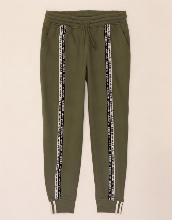 Pantaloni da tuta da donna Adidas Joggers UK 12 Medium Khaki Colourblock
