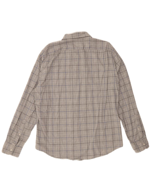 Camicia da uomo J. Crew in cotone a quadri grigi grandi