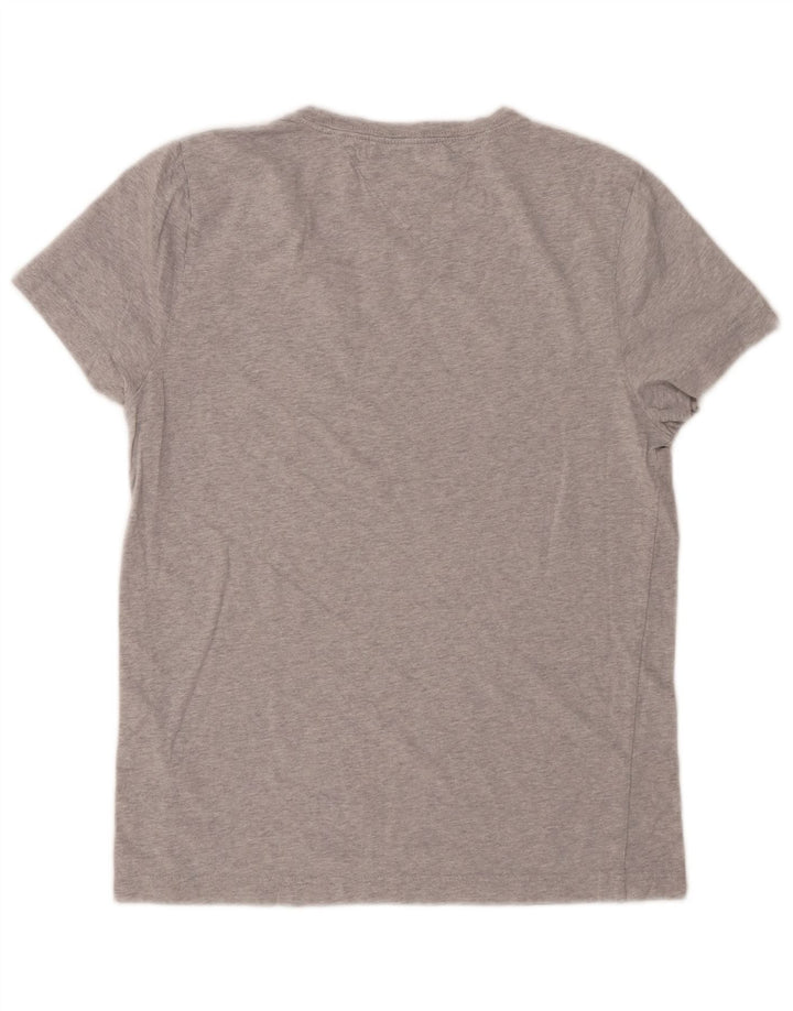 TOMMY HILFIGER T-shirt da uomo Top XS in cotone chiazzato grigio