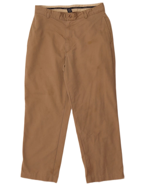 Pantaloni chino dritti da uomo Polo Ralph Lauren W32 L30 in cotone beige