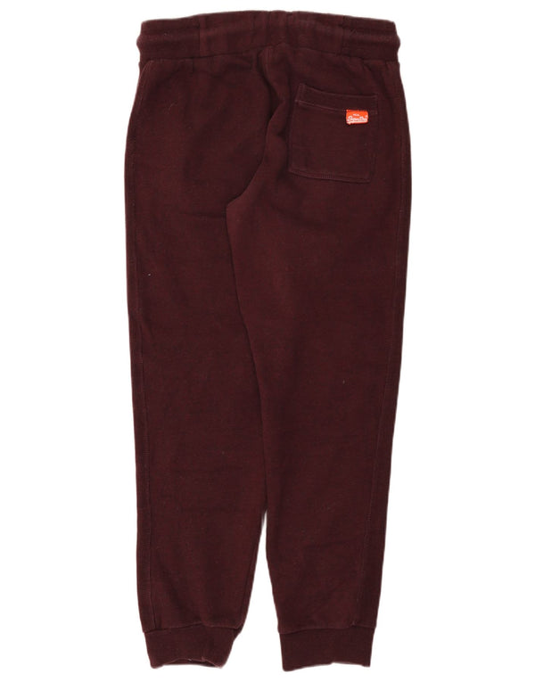Pantaloni da tuta da donna slim fit Superdry Joggers UK 14 Borgogna medio