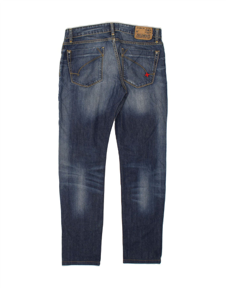 ZU ELEMENTS Mens Slim Jeans W33 L32 Blue Cotton Vintage Zu Elements and Second-Hand Zu Elements from Messina Hembry 