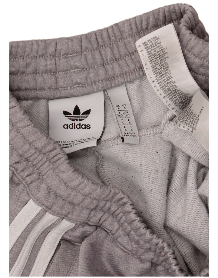 Pantaloni da tuta da uomo Adidas Joggers grandi in poliestere grigio