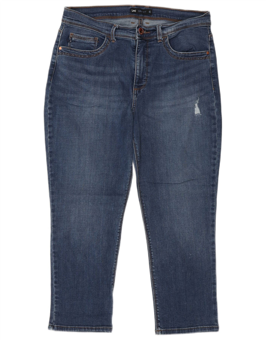 Jeans Capri da donna Lee US 10 Large W30 L23 Cotone blu