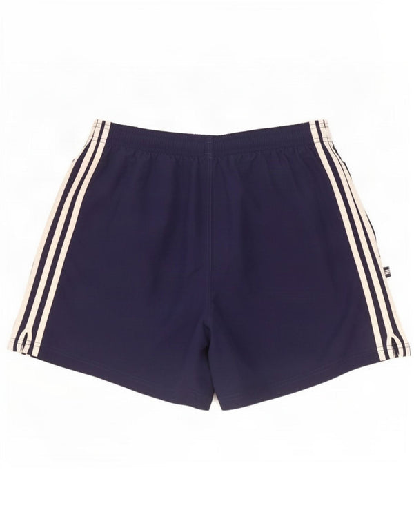 Pantaloncini sportivi da uomo Adidas Large blu navy in poliestere
