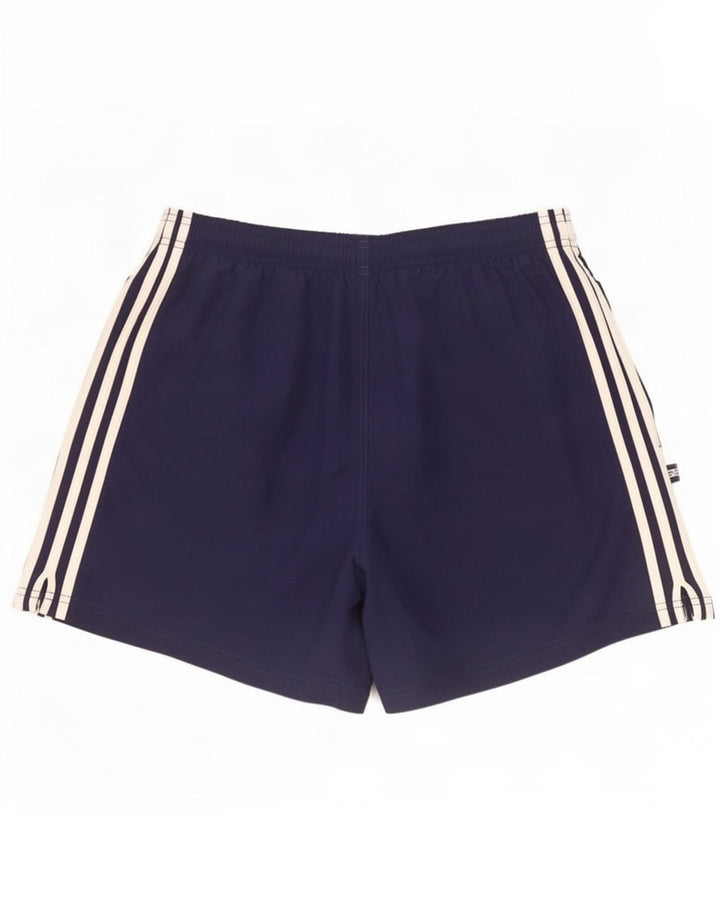 Pantaloncini sportivi da uomo Adidas Large blu navy in poliestere
