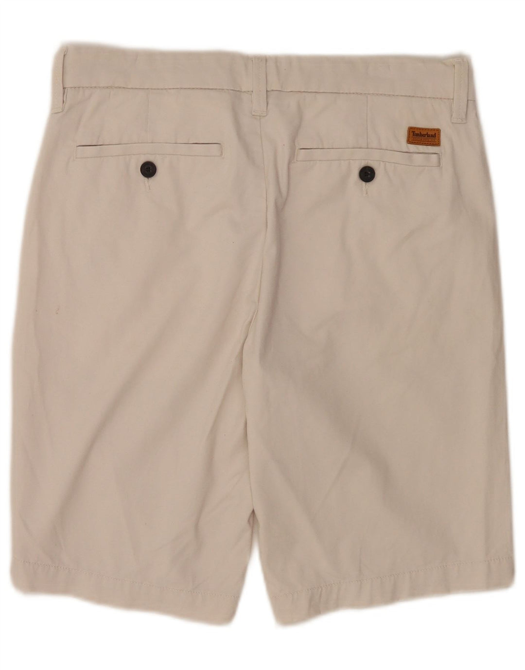 Timberland Mens Chino Shorts W29 Medium Off White Cotton