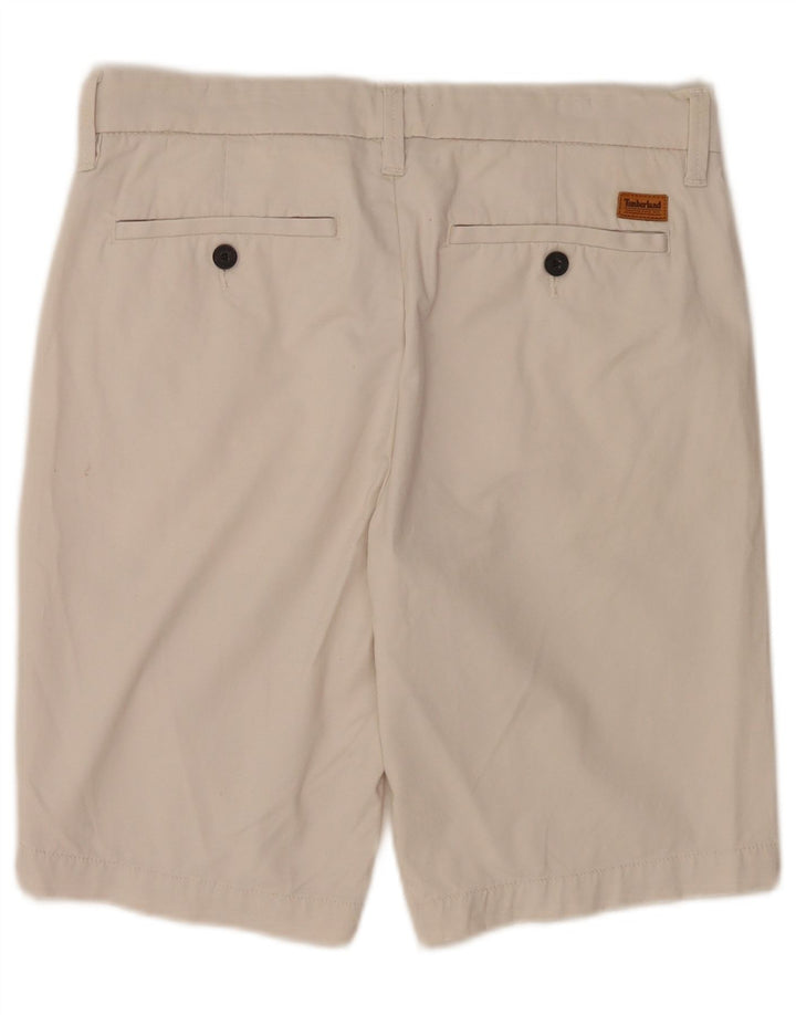 Timberland Mens Chino Shorts W29 Medium Off White Cotton