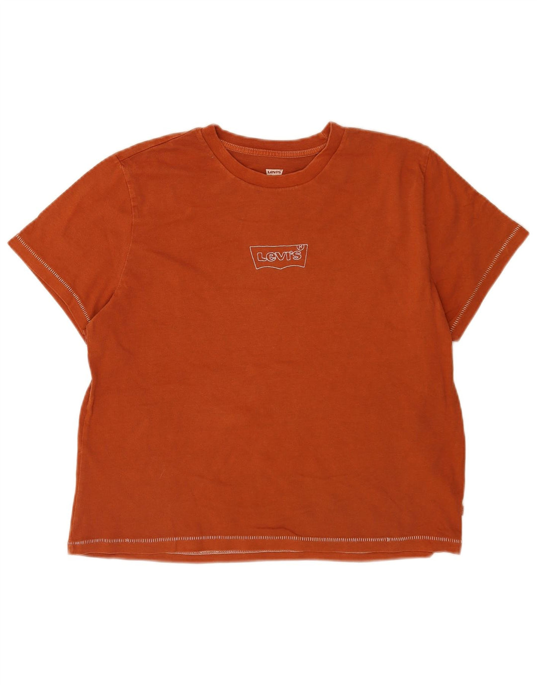 T-shirt da donna Levi's Top UK 14 cotone arancione medio