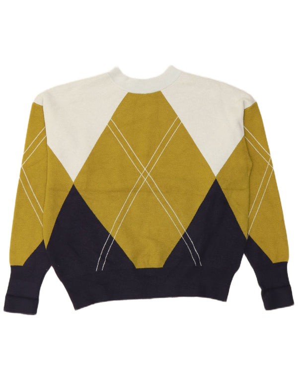 Maglione maglione girocollo da donna Marks & Spencer UK 14 blu navy medio