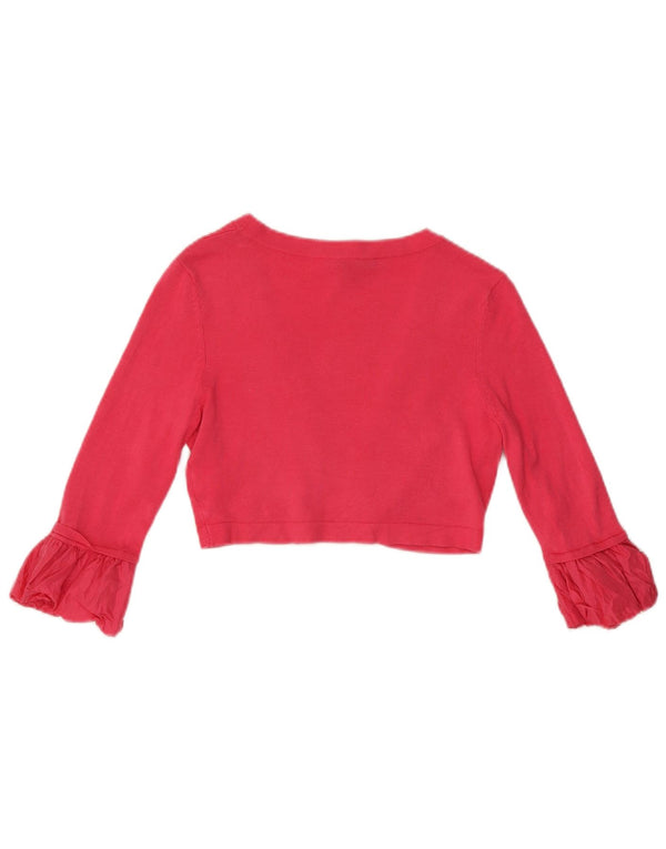 Maglione cardigan bolero da donna Coast con maniche a 3/4 UK 12 Viscosa rosa medio