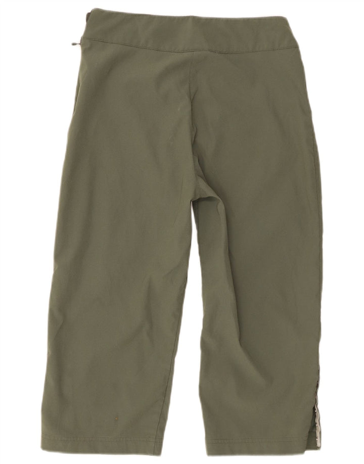Pantaloncini Bermuda da donna Adidas UK 12 Medium W28 Poliestere kaki