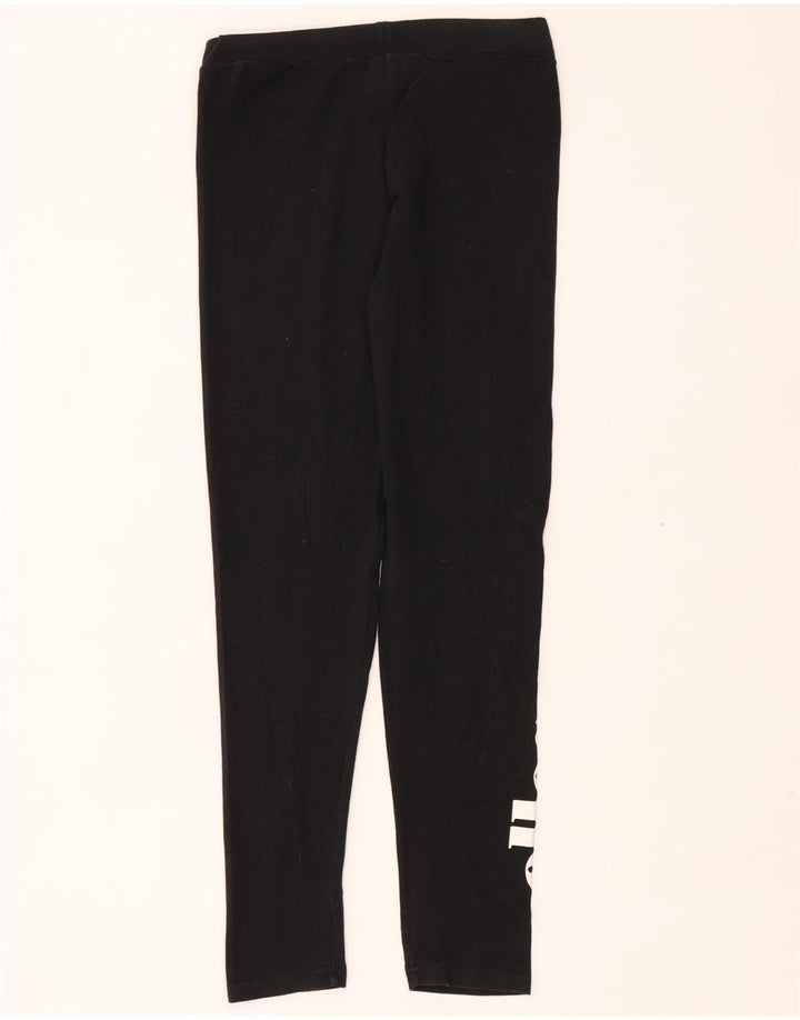 Leggings grafici da donna Ellesse UK 14 cotone nero medio