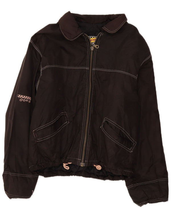 Giubbotto bomber vintage da uomo UK 42 XL nero