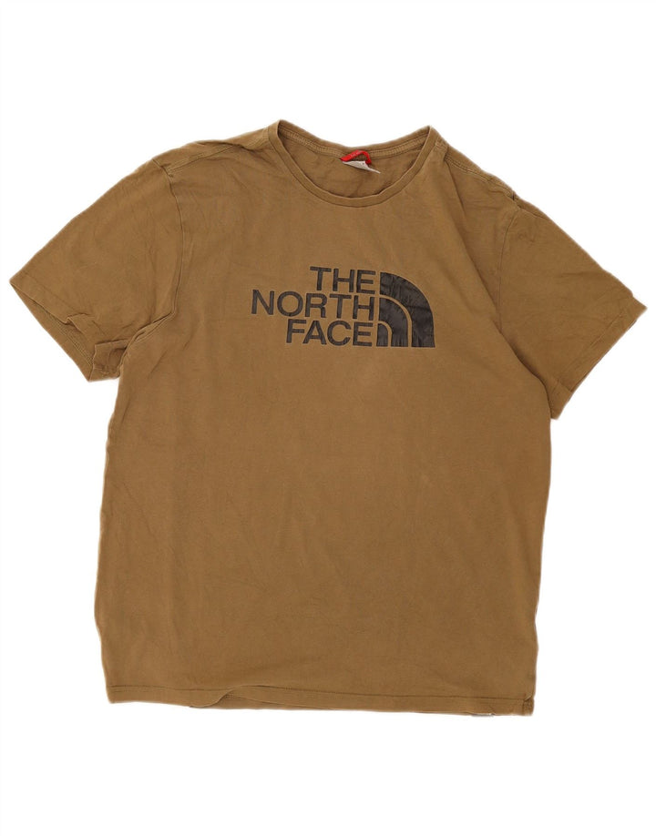 T-shirt grafica da uomo The North Face Top in cotone kaki medio
