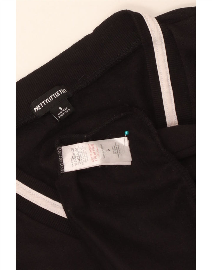 Felpa grafica da donna Prettylittlething UK 10 piccola nera