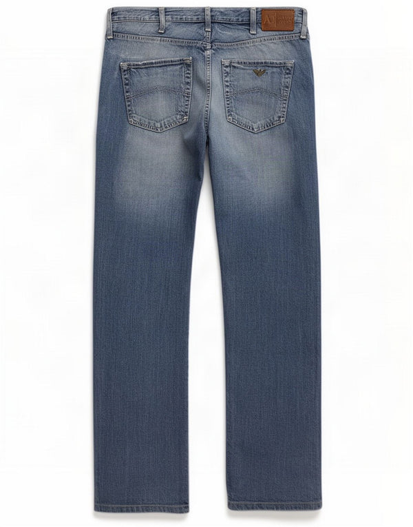 Armani Jeans dritti da uomo W33 L31 Blu
