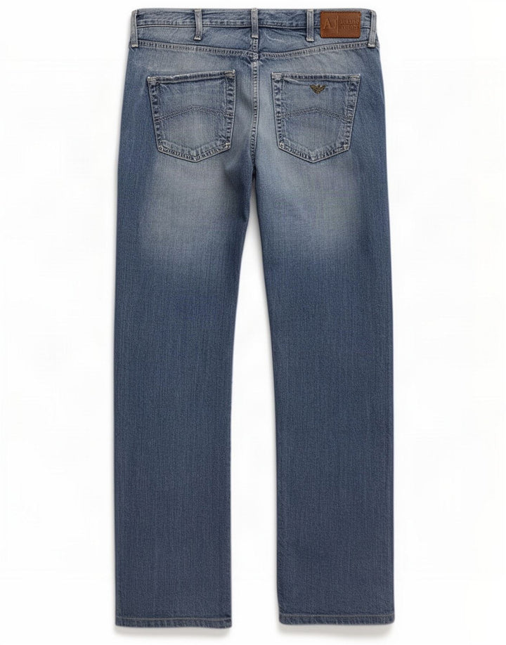 Armani Jeans dritti da uomo W33 L31 Blu