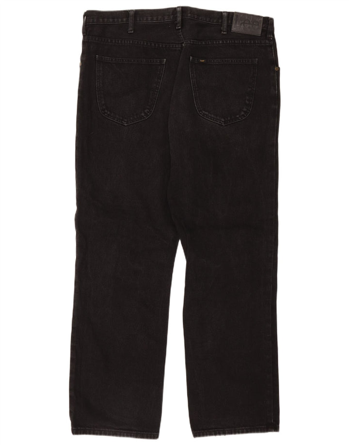Jeans dritti da uomo Lee Brooklyn W40 L32 cotone nero