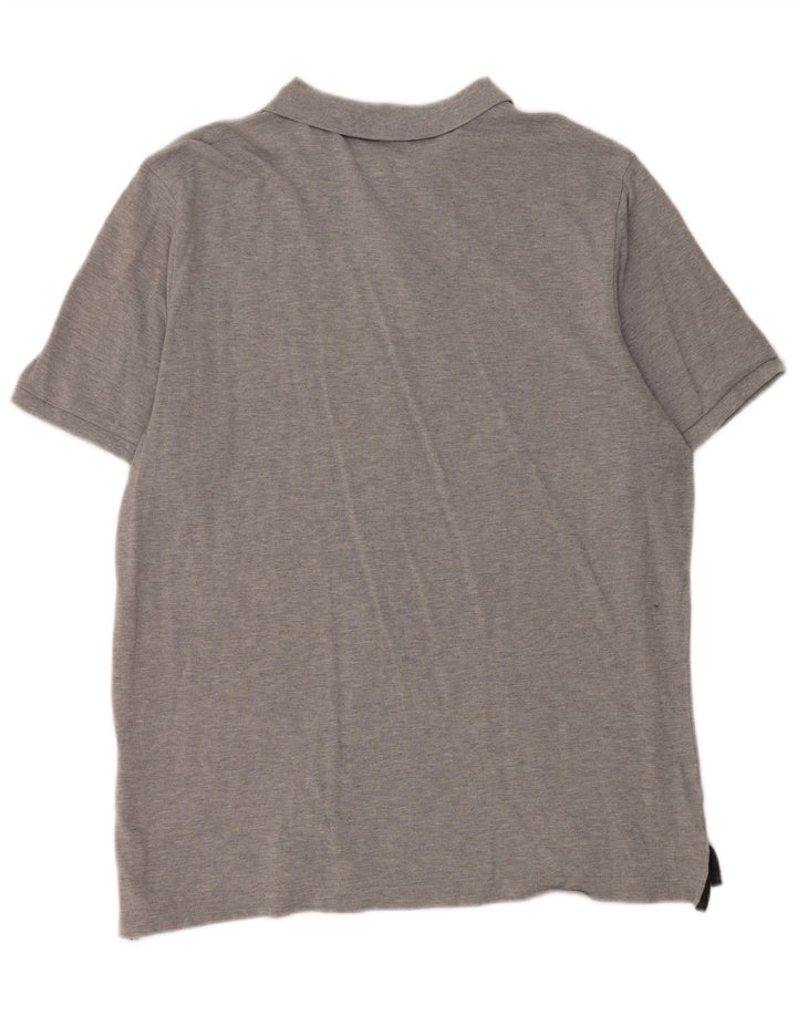 Polo Nike da uomo XL in cotone chiazzato grigio