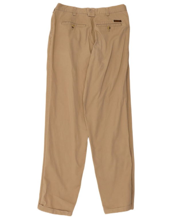 Pantaloni chino con pegging da uomo Timberland W35 L33 in cotone beige