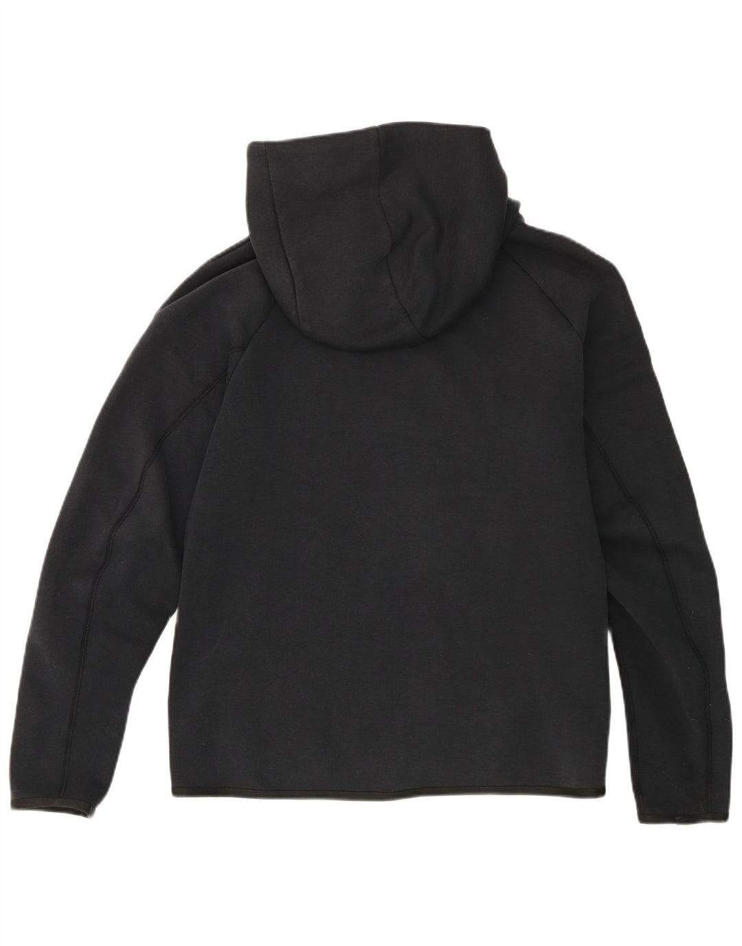 Felpa con cappuccio e zip Nike da uomo piccola in cotone nero
