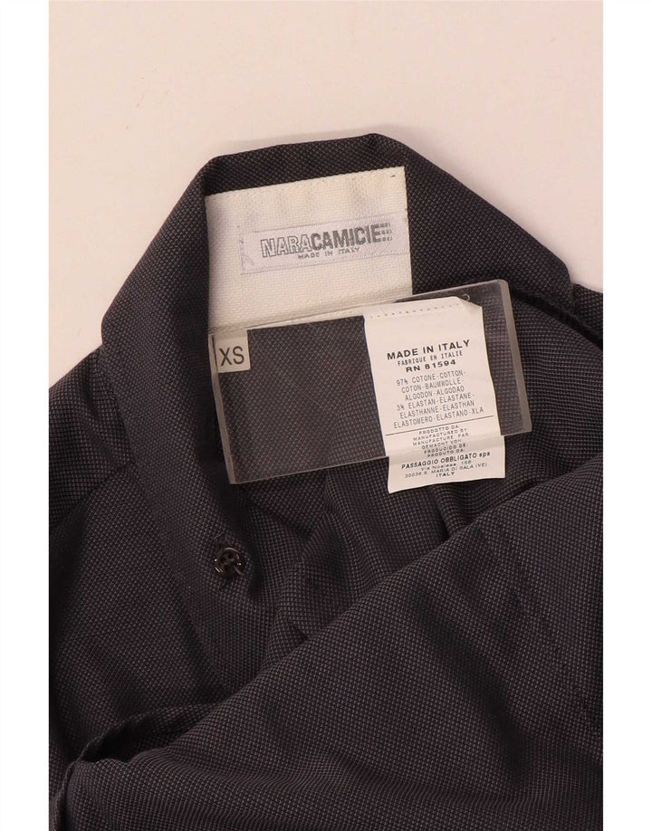 Camicia Uomo Naracamicie XS Blu Navy Cotone