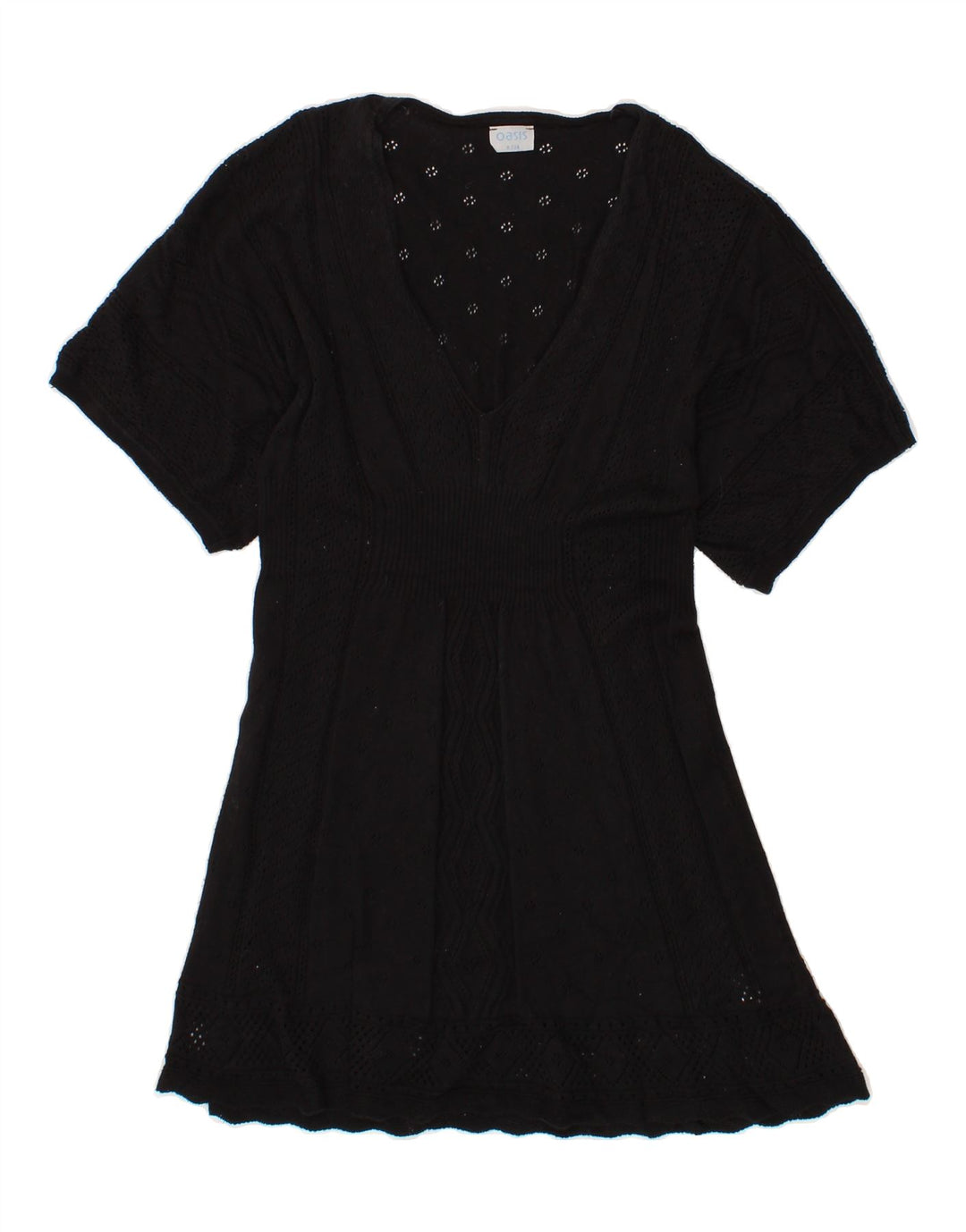 OASIS Womens Basic Dress UK 8 Small Black Vintage Oasis and Second-Hand Oasis from Messina Hembry 