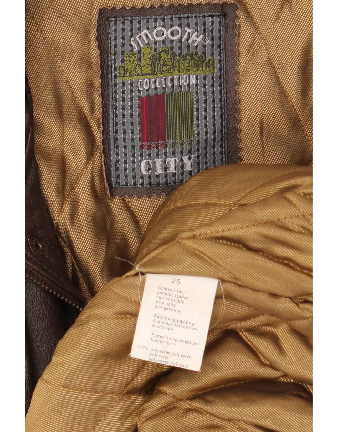 Giacca bomber in pelle da uomo vintage UK 42 XL in pelle marrone