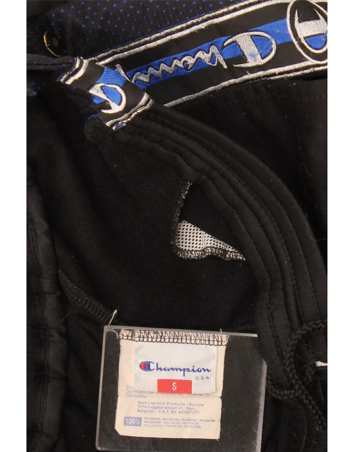 Pantaloni da tuta grafici da uomo Champion piccoli in poliestere nero