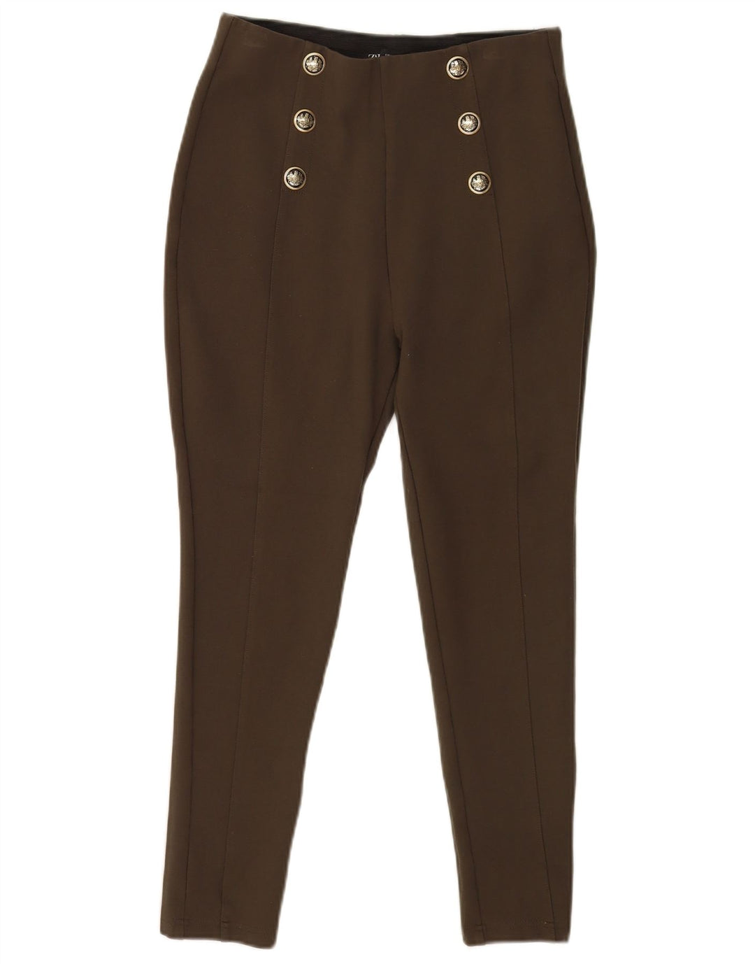 Leggings corti da donna Zara UK 14 grande viscosa verde
