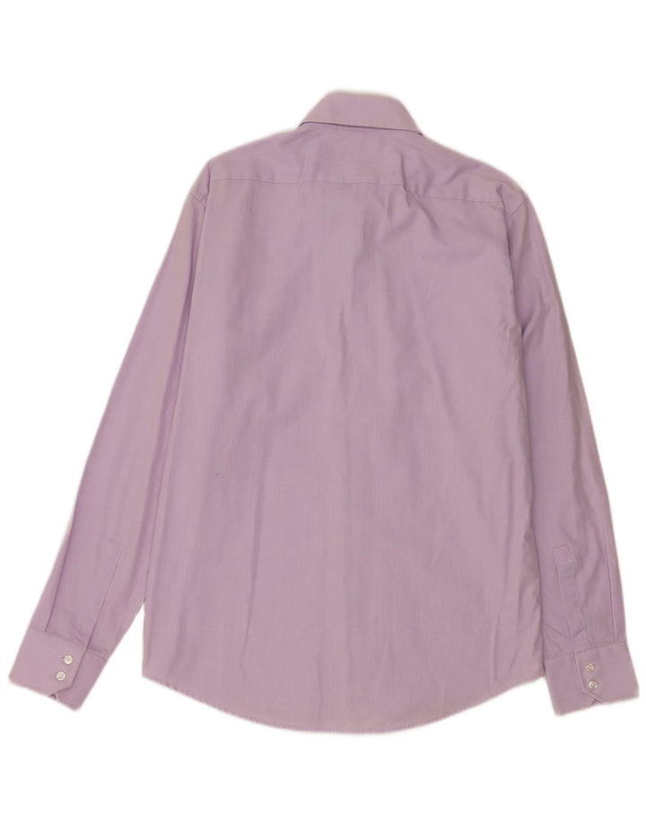 Camicia da uomo vestibilità regolare Hugo Boss taglia 4015 3/4 cotone viola medio