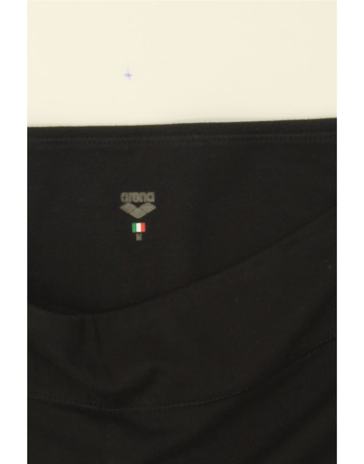 ARENA Womens Capri Leggings UK 12 Medium Black Vintage Arena and Second-Hand Arena from Messina Hembry 