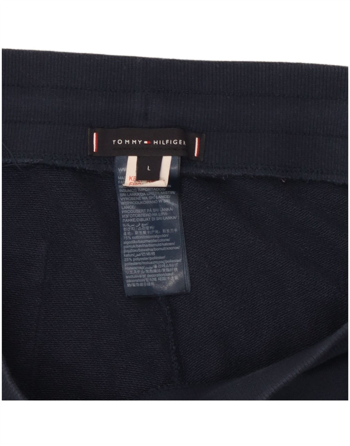 Pantaloni da tuta con grafica da uomo Tommy Hilfiger Joggers Large Blu Navy