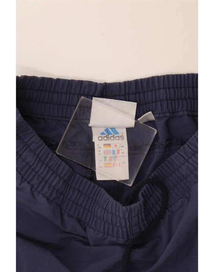 Pantaloni Tuta Adidas Ragazzo 13-14 Anni Blu Navy Poliammide