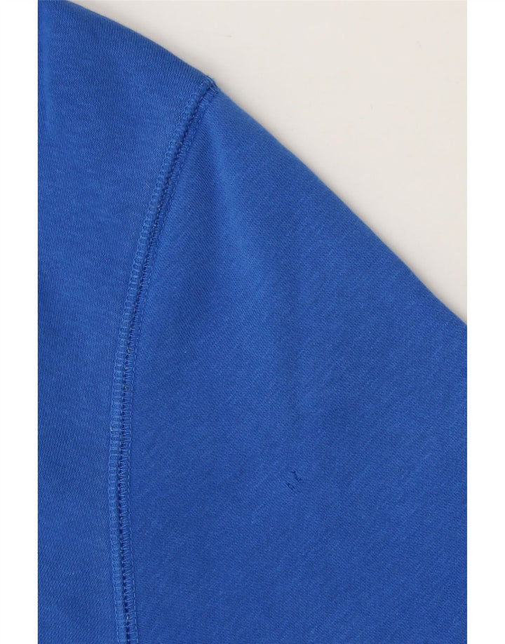 Maglione con cappuccio grafico da uomo Champion piccolo in cotone blu