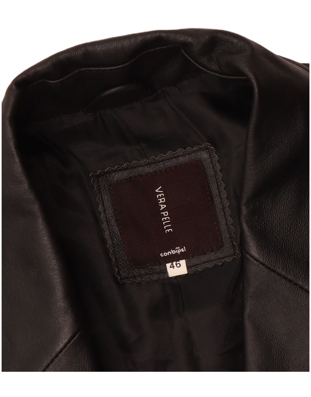 Cappotto In Pelle Uomo Conbipel IT 46 Small Pelle Nera