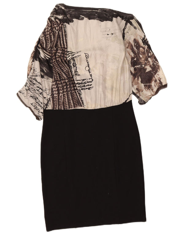 Abito da donna Liu Jo con spalle scoperte e vita bassa IT 48 Large Nero Colourblock